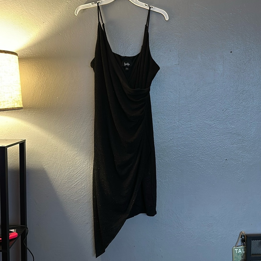 Formal shimmery black dress